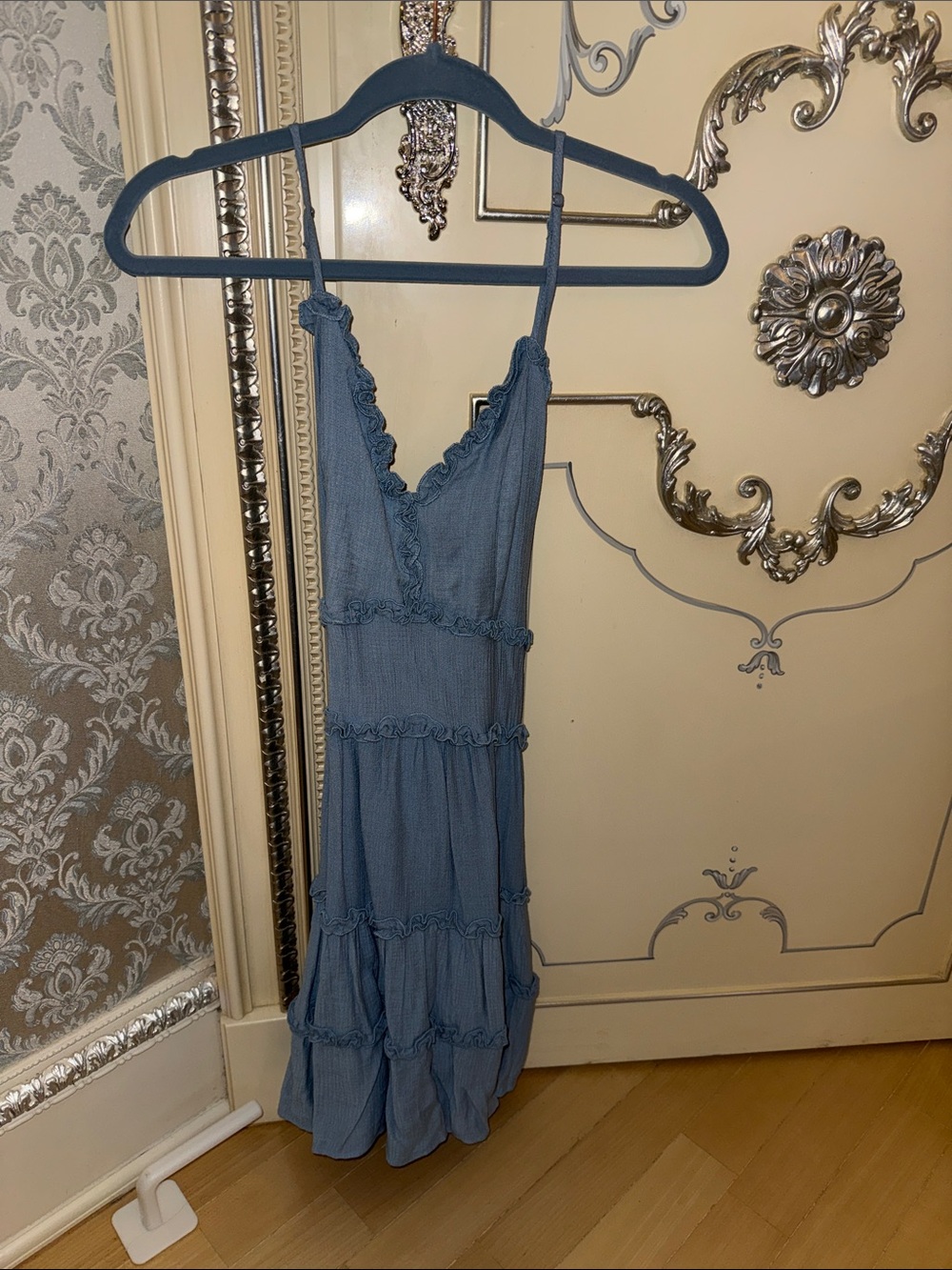 Fashion Nova Blue Angle Mini Dress